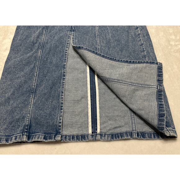 Vintage Abercrombie Fitch Dress Size XSP Extra Small Petite Blue Acid Wash - Picture 7 of 10